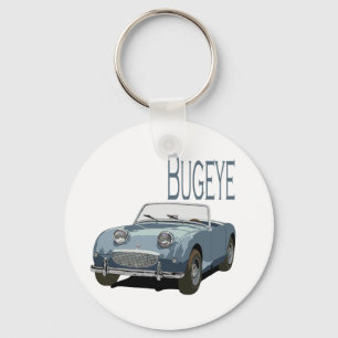 Blue Austin Healey Sprite Key Ring