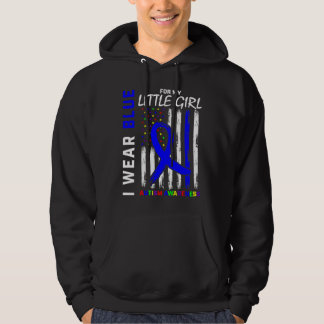 Blue Autism Awareness For Daughter Little Girl Mum Hoodie