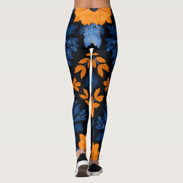 Blue Autum Leggings (Back)