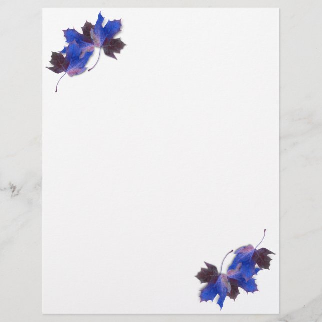 Blue Autumn Leaves (Front)