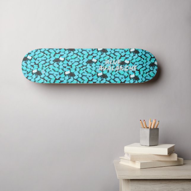 Blue Avalanche skateboard (Wall Art (Horz))