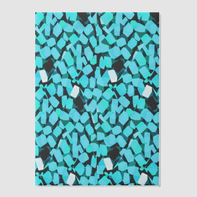 Blue Avalanche vellum papers Vellum Invitations (Front)