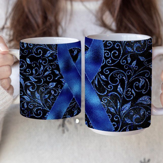 Blue Awareness Ribbon Mug Design (Creator Uploaded)