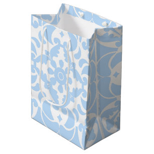 Blue Azulejos Portuguese Spanish Mediterranean Medium Gift Bag