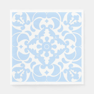  Blue Azulejos Portuguese Spanish Mediterranean Napkin