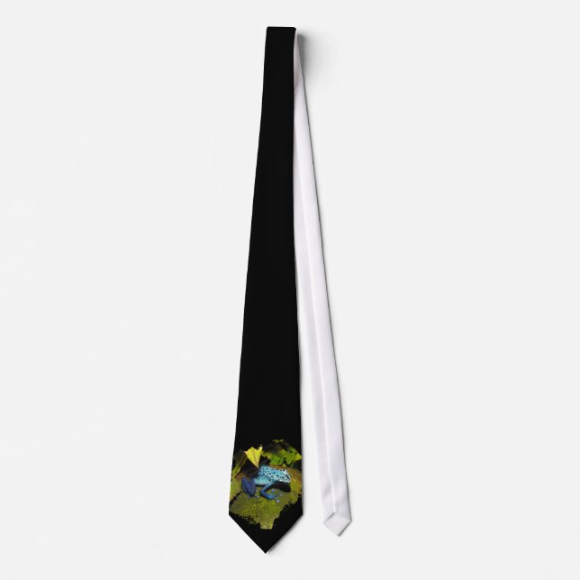 Blue Azure Poison Dart Frog Tie (Front)