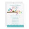 Blue Baby Bird Nest Baby Shower Invitations