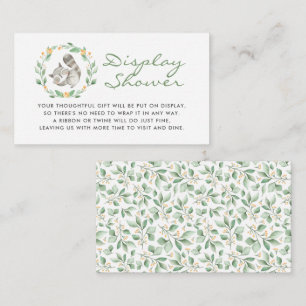 Blue Baby Booties Baby Shower Display Shower Enclosure Card