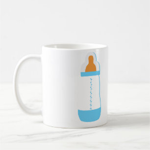 Blue baby bottle coffee mug
