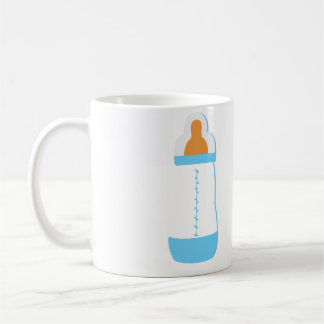 Blue baby bottle coffee mug