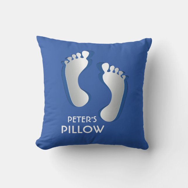 Blue Baby Boy Pillow (Front)