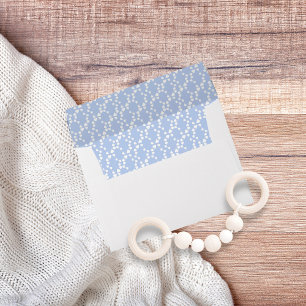 Blue Baby Boy Return Address Baby Shower Envelope