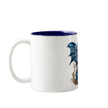 Blue Baby Dragon two-tone mug
