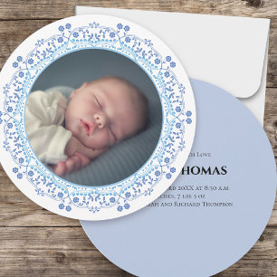 Blue Baby Elegant Cute Creative Photo Mandala