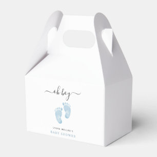 Blue Baby Feet Baby Shower Welcome Baby Boy Favour Box