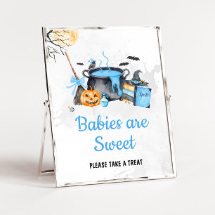 Blue Baby is Brewing Witch Babies are Sweet Sign