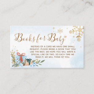 Blue Baby It's Cold Outside Books for Baby Enclosure Card