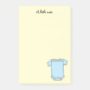 Blue Baby Outfit Note Pad Design  