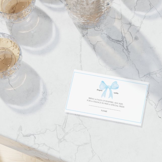 Blue Baby Shower Diaper Raffle Card – Printable (Creator Uploaded)