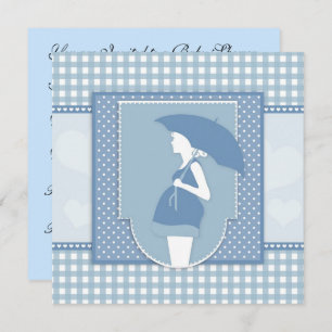 Blue Baby Shower Invitation