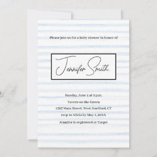 BLUE BABY SHOWER INVITATION postcard