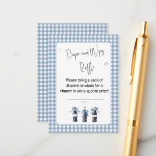 Blue Baby Soda Ready to POP Diaper or Wipes  Enclosure Card