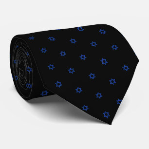 Blue Baby Star Of David Black Tie