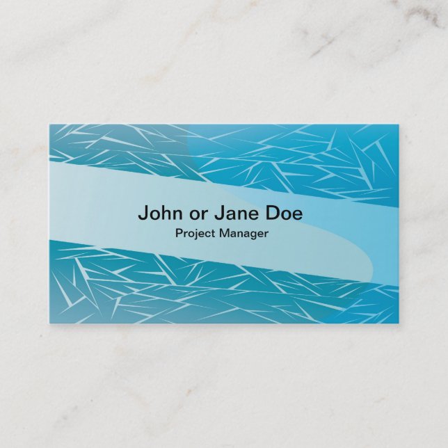 blue background 5 business card (Front)