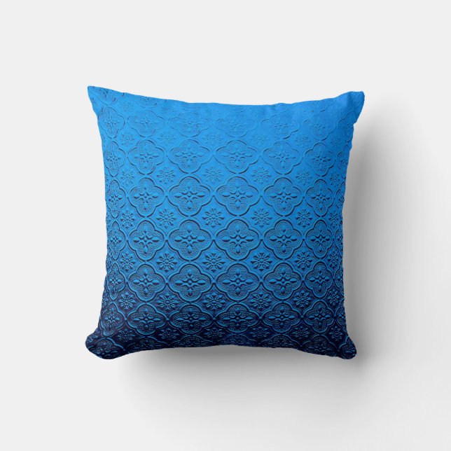 blue background cushion (Front)