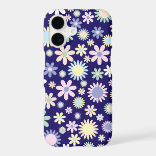 Blue Background Floral Pattern iphone 17 case