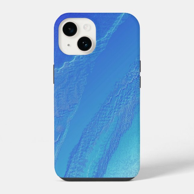Blue Background iPhone Case (Back)