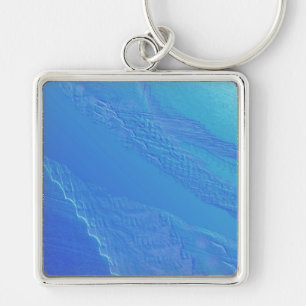 Blue Background Key Ring