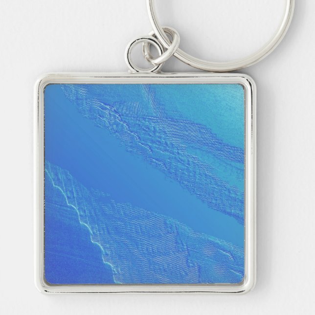 Blue Background Key Ring (Front)