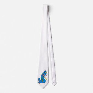 Blue bacteria tie