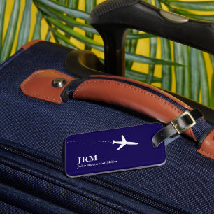 Blue BagTag for Aeroplane Travel Baggage Luggage Tag