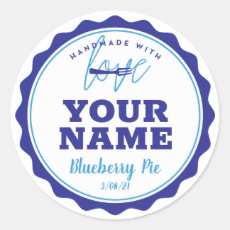 Blue Bakery Label Kitchen Sticker