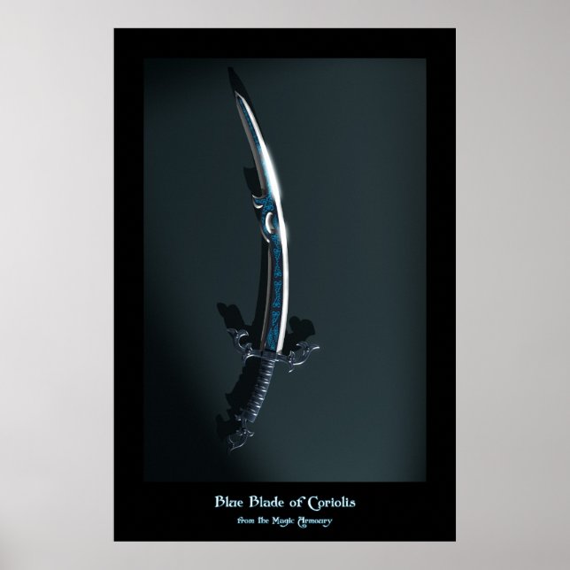 Blue Balde of Coriolis from the Magic Armoury Poster (Front)
