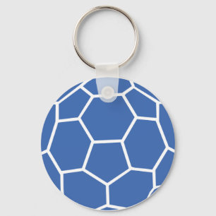blue ball handball key ring