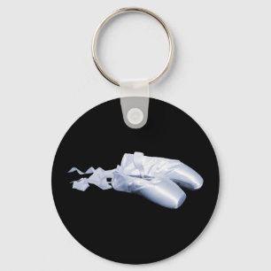 Blue Ballet Shoes Key Ring