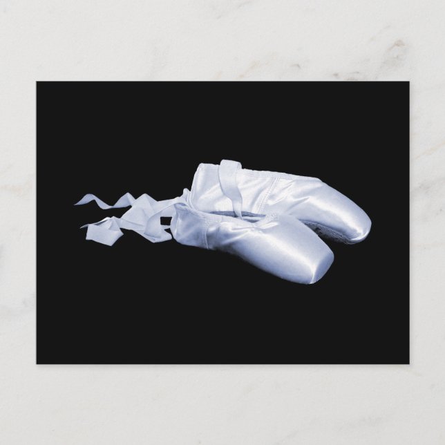 Blue Ballet Shoes Postcard (Front)