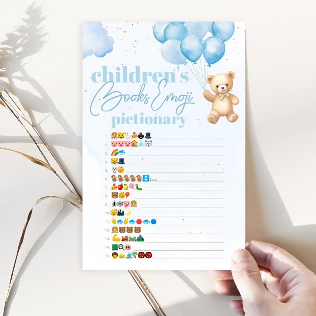 Blue Balloon bear childrens books emoji pictionary (Creator Uploaded)