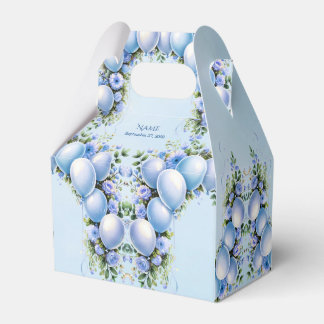 Blue Balloons Favour Box