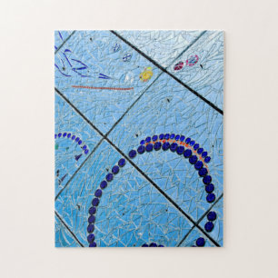 Blue Baltimore Mirror Mosaic Jigsaw Puzzle