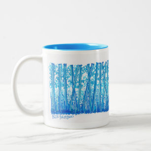 Blue Bamboo Collection Two-Tone Coffee Mug