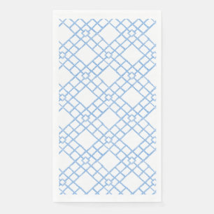 Blue Bamboo Lattice Paper Napkin