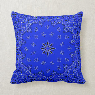 Blue Bandanna 2 Cushion