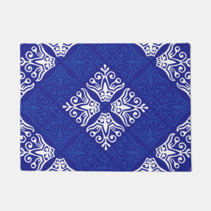 Blue Bandanna Design Doormat