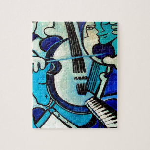 Blue Bang Jigsaw Puzzle