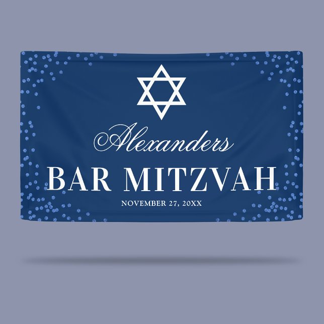 Blue Bar Mitzvah Celebration Banner (Creator Uploaded)