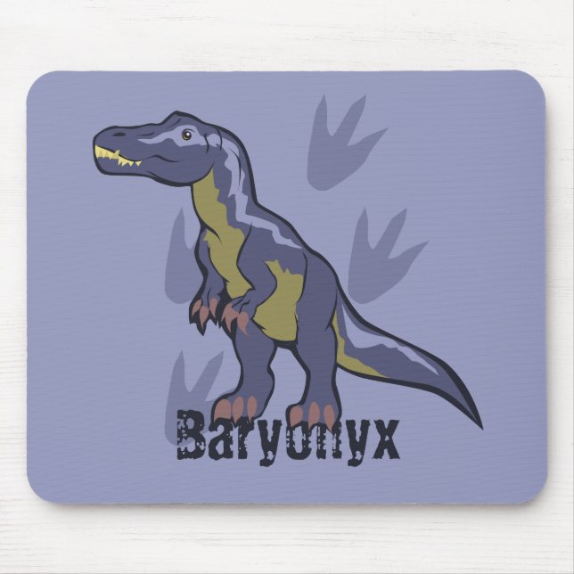 Blue Baryonyx Mouse Pad (Front)